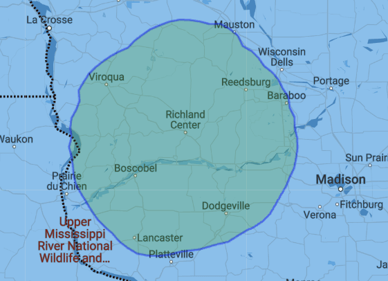 WRCO Coverage Map